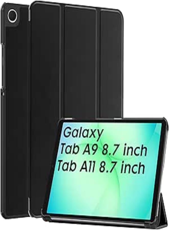Robustrion Cover for Samsung Galaxy Tab A9 Cover Case 8.7 inch, Flip Stand Cover Case for Samsung Galaxy Tab A9 Tablet Cover [SM-X110/X115/X117] - Black